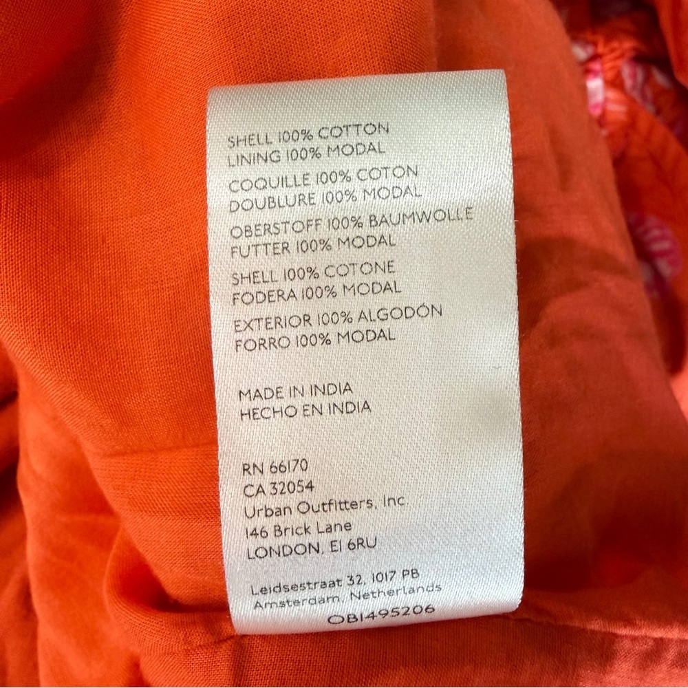 Anthropologie Maeve Mainely Lobster Wrap Dress red 23685 - Picture 10 of 11